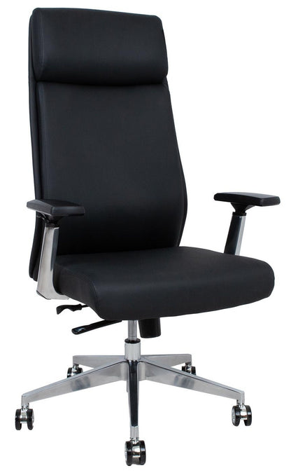 Office Chair Carney | size: Width: 69cm, Height: 126cm, Depth: 67cm | color: Black | image: 0 | variant: 1017843