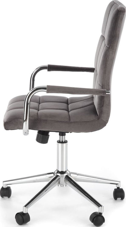 Office Chair Como | size: Width: 53cm, Height: 105cm, Depth: 60cm | color: Gray | image: 2 | variant: 1002908