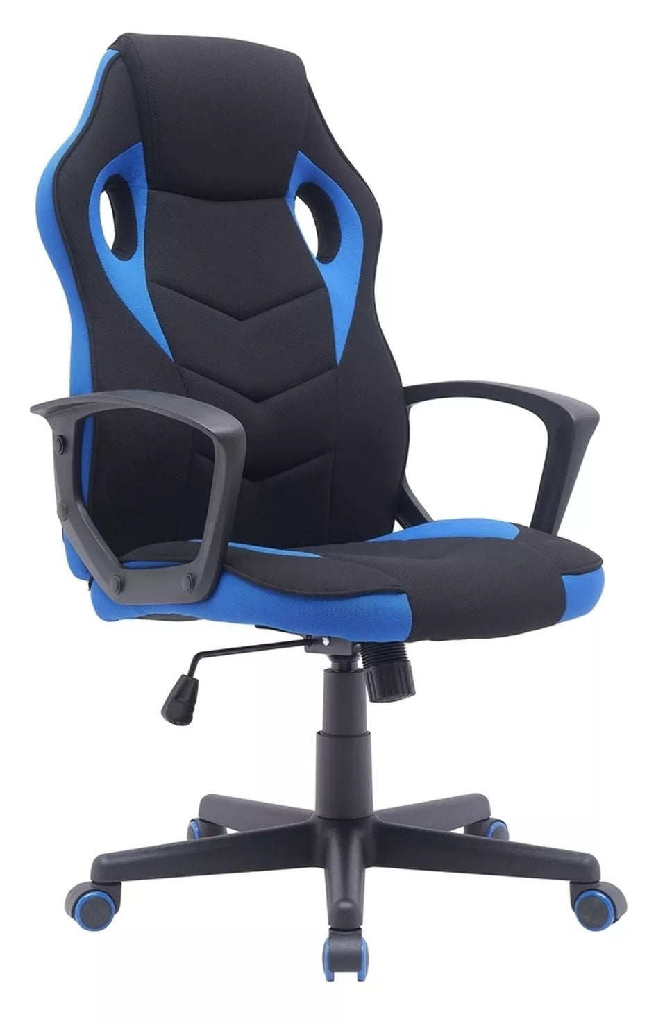 Office Chair Dakar | size: Width: 63cm, Height: 114cm, Depth: 48cm | color: Black/Blue | image: 0 | variant: 1005384