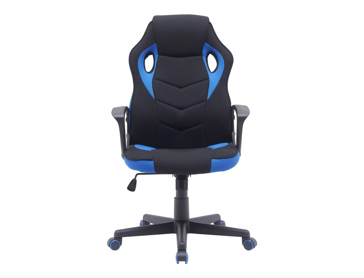 Office Chair Dakar | size: Width: 63cm, Height: 114cm, Depth: 48cm | color: Black/Blue | image: 3 | variant: 1005384