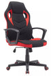Office Chair Dakar | size: Width: 63cm, Height: 114cm, Depth: 48cm | color: Black/Red | image: 0 | variant: 1005383