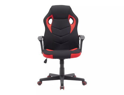 Office Chair Dakar | size: Width: 63cm, Height: 114cm, Depth: 48cm | color: Black/Red | image: 1 | variant: 1005383