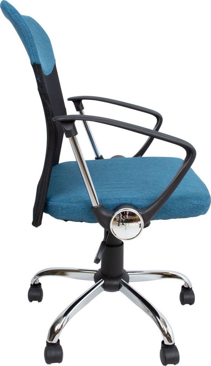 Office Chair Darius | size: Width: 57cm, Height: 103cm, Depth: 57cm | color: Blue | image: 3 | variant: 1005233