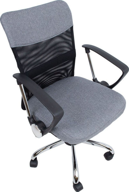 Office Chair Darius | size: Width: 57cm, Height: 103cm, Depth: 57cm | color: Gray | image: 5 | variant: 1005230