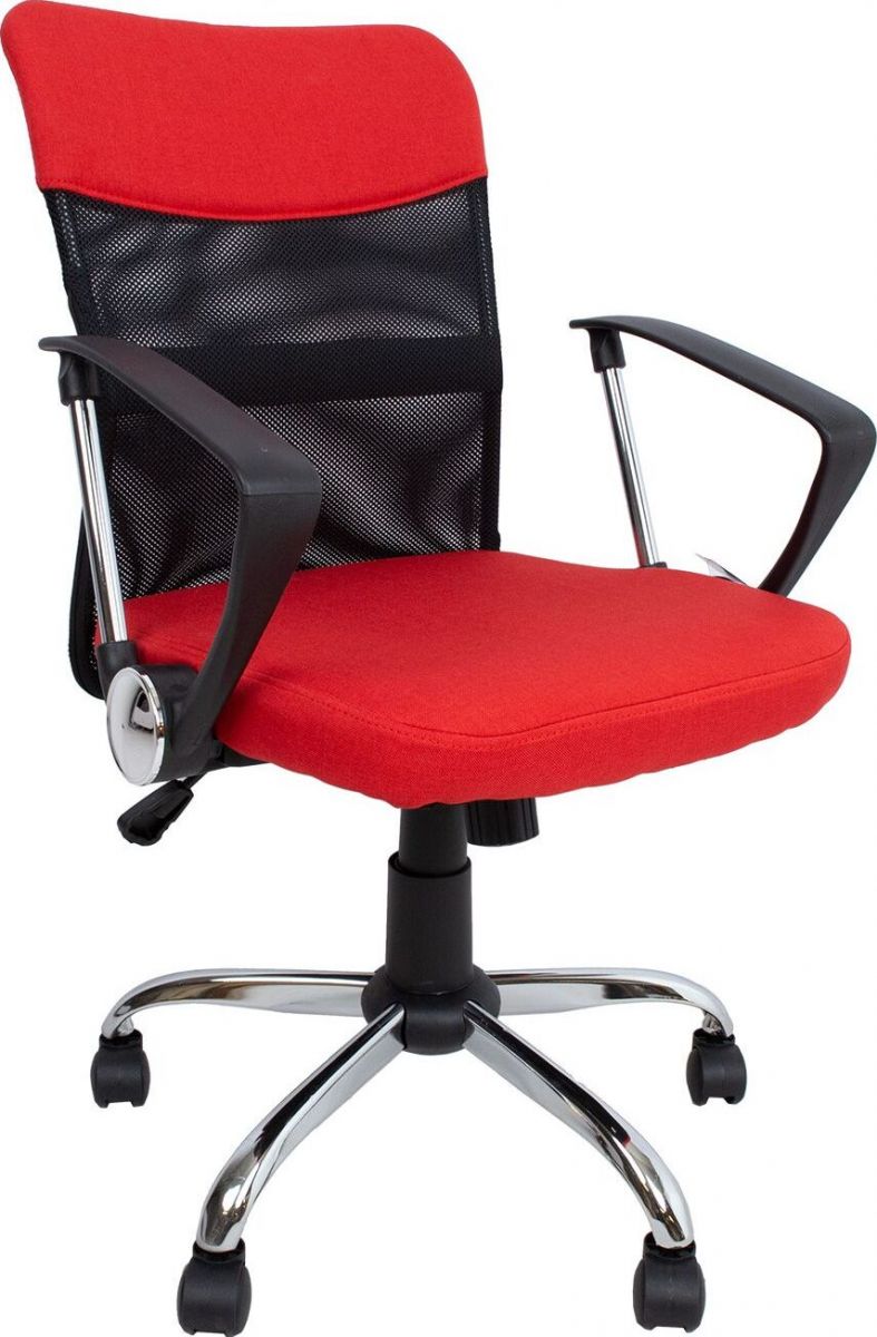 Office Chair Darius | size: Width: 57cm, Height: 103cm, Depth: 57cm | color: Red | image: 1 | variant: 1005232