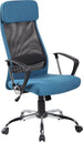 Office Chair Darla | size: Width: 62cm, Height: 126cm, Depth: 63cm | color: Blue | image: 1 | variant: 1005236