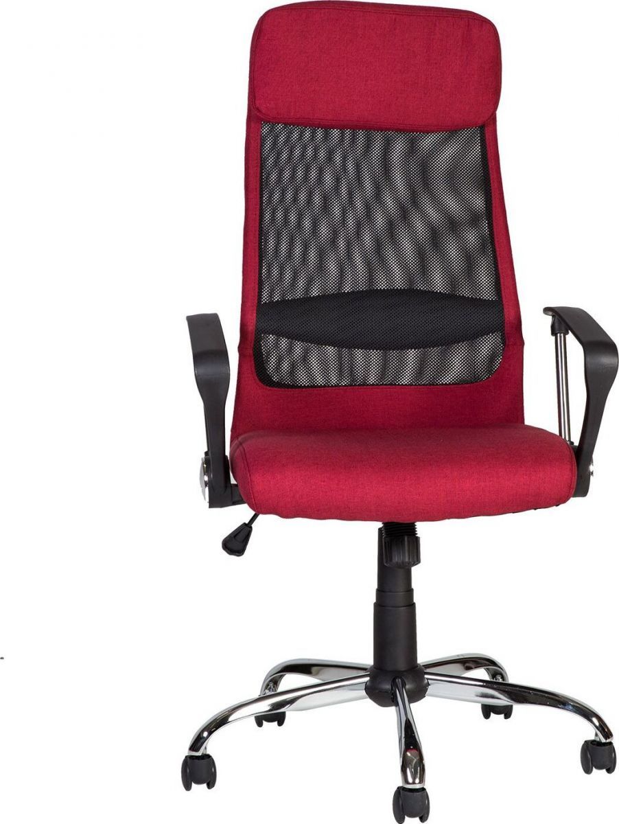 Office Chair Darla | size: Width: 62cm, Height: 126cm, Depth: 63cm | color: Red | image: 2 | variant: 1005235