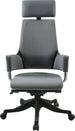 Office Chair Delphi | size: Width: 60cm, Height: 116-128.5cm, Depth: 47cm | color: Gray | image: 1 | variant: 1005240