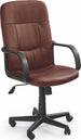 Office Chair Denzel | size: Width: 58cm, Height: 110cm, Depth: 60cm | color: Brown | image: 1 | variant: 1005087