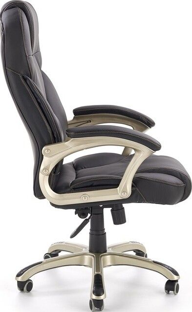 Office Chair Desmond | size: Width: 70cm, Height: 119cm, Depth: 67cm | color: Black | image: 4 | variant: 1005083