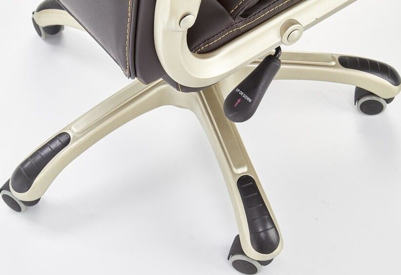 Office Chair Desmond | size: Width: 70cm, Height: 119cm, Depth: 67cm | color: Brown | image: 2 | variant: 1005084