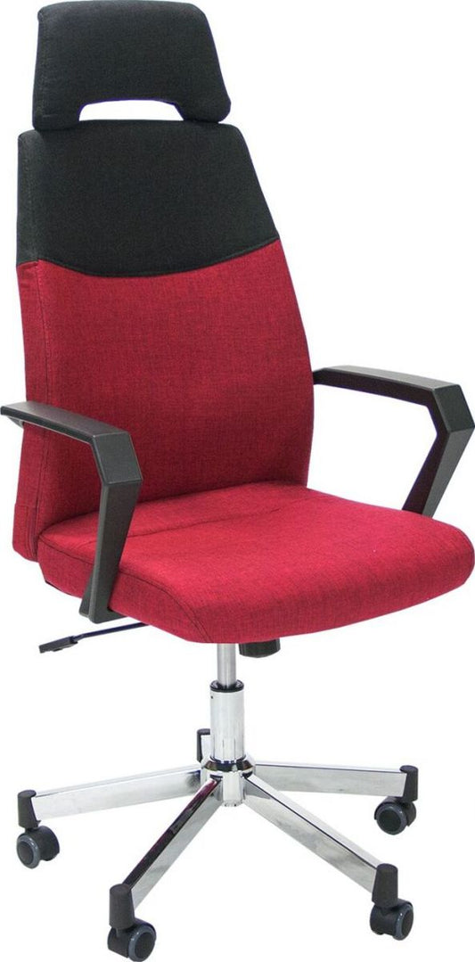 Office Chair Dominic | size: Width: 48.5cm, Height: 113.5-121cm, Depth: 59cm | color: Red | image: 1 | variant: 1005244