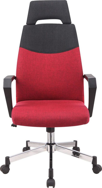 Office Chair Dominic | size: Width: 48.5cm, Height: 113.5-121cm, Depth: 59cm | color: Red | image: 3 | variant: 1005244