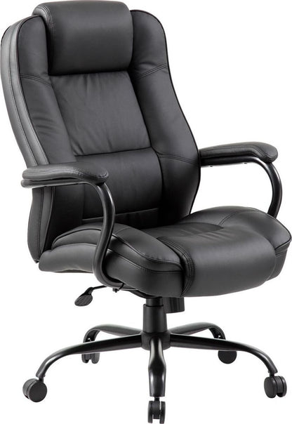 Office Chair Elegant XXL | size: Width: 79.5cm, Height: 113-120.5cm, Depth: 82cm | color: Black | image: 1 | variant: 1005247