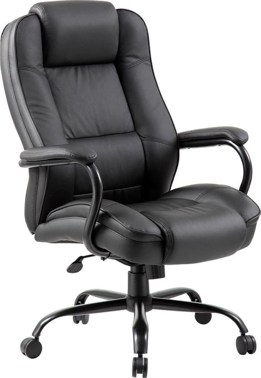 Office Chair Elegant XXL | size: Width: 79.5cm, Height: 113-120.5cm, Depth: 82cm | color: Black | image: 1 | variant: 1005247