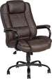 Office Chair Elegant XXL | size: Width: 79.5cm, Height: 113-120.5cm, Depth: 82cm | color: Brown | image: 1 | variant: 1005248