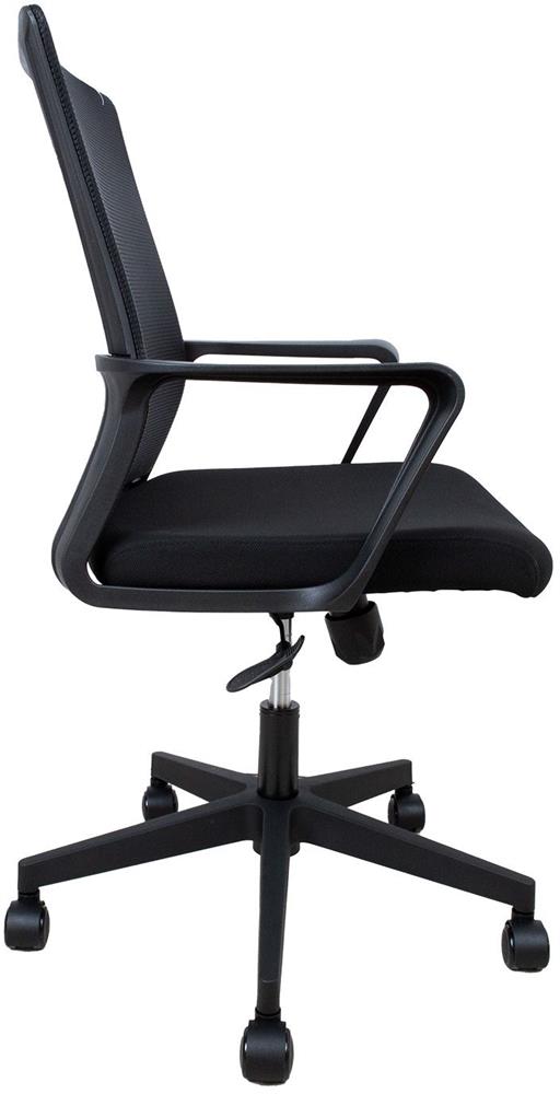 Office Chair Emma | size: Width: 57cm, Height: 104cm, Depth: 65cm | color: Black | image: 4 | variant: 1016781