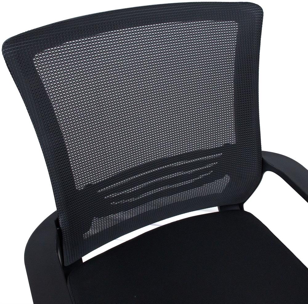 Office Chair Emma | size: Width: 57cm, Height: 104cm, Depth: 65cm | color: Black | image: 6 | variant: 1016781