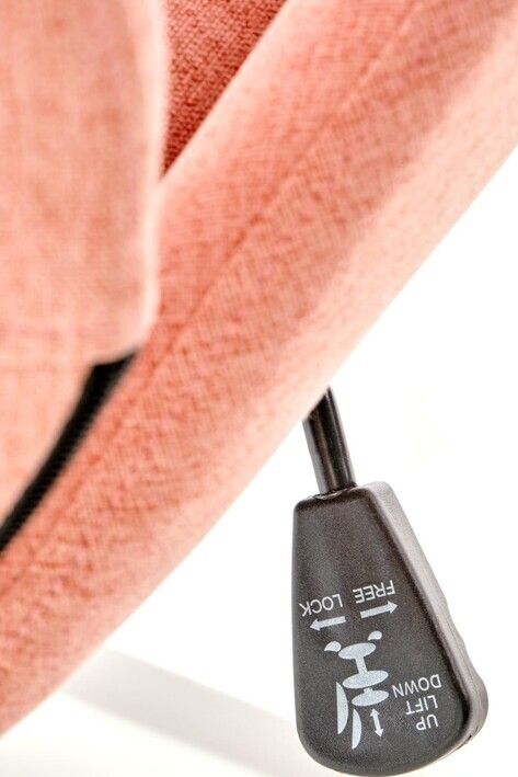 Office Chair Falcao | size: Width: 54cm, Height: 111cm, Depth: 58cm | color: Pink | image: 5 | variant: 1005099