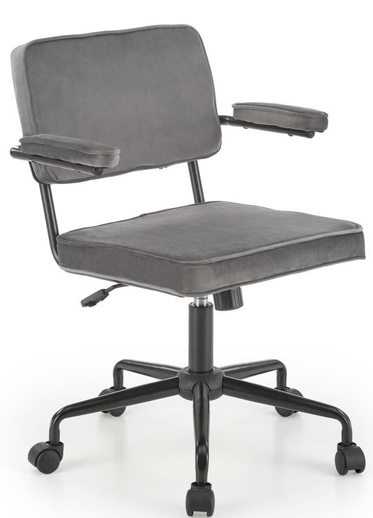 Office Chair Fidel | size: Width: 62cm, Height: 81cm, Depth: 56cm | color: Black/Grey | image: 1 | variant: 1014084
