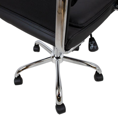 Office Chair Fishguard | size: Width: 54.5cm, Height: 104cm, Depth: 63cm | color: Black | image: 7 | variant: 1001291