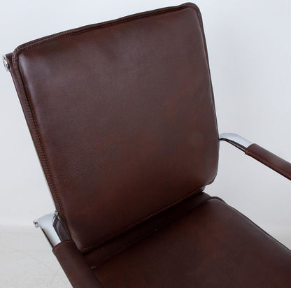 Office Chair Fishguard | size: Width: 54.5cm, Height: 104cm, Depth: 63cm | color: Brown | image: 6 | variant: 1001292