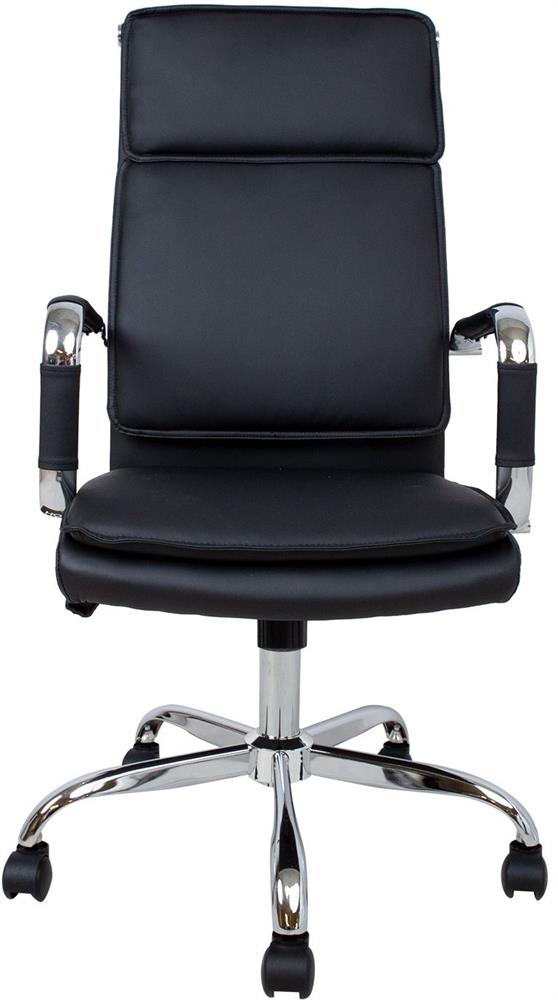 Office Chair Fishguard | size: Width: 54.5cm, Height: 116.5cm, Depth: 60cm | color: Black | image: 2 | variant: 1001294