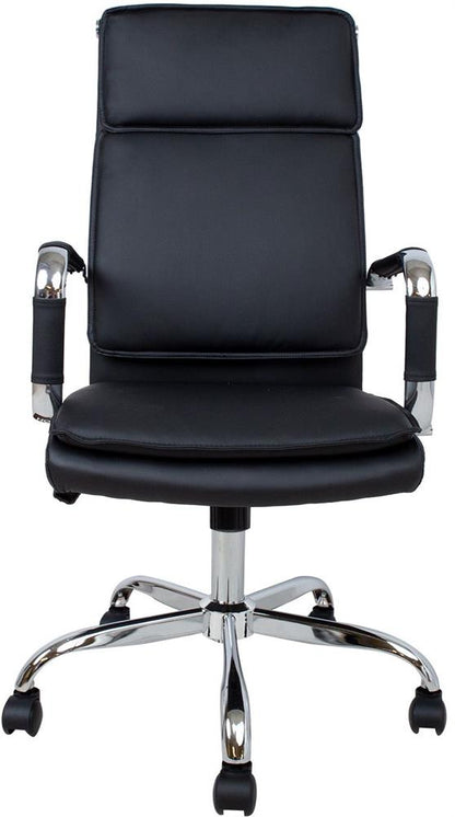 Office Chair Fishguard | size: Width: 54.5cm, Height: 116.5cm, Depth: 60cm | color: Black | image: 3 | variant: 1001294