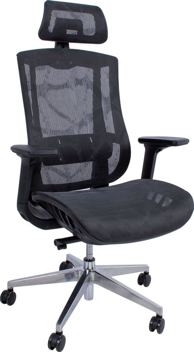 Office Chair Flex | size: Width: 70cm, Height: 126cm, Depth: 70cm | color: Black | image: 1 | variant: 1012374
