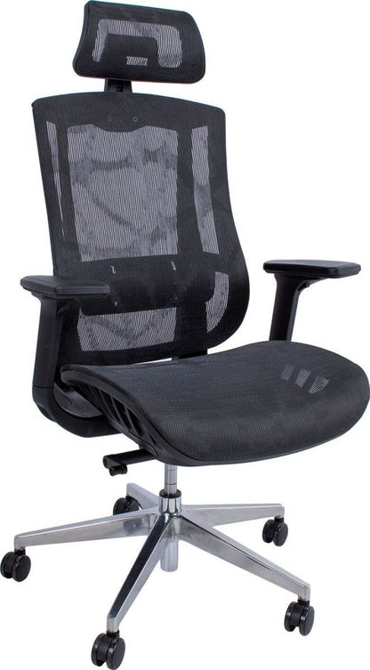 Office Chair Flex | size: Width: 70cm, Height: 126cm, Depth: 70cm | color: Black | image: 1 | variant: 1012374