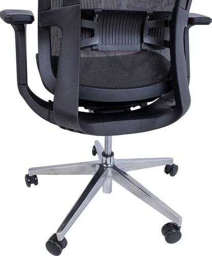Office Chair Flex | size: Width: 70cm, Height: 126cm, Depth: 70cm | color: Black | image: 10 | variant: 1012374