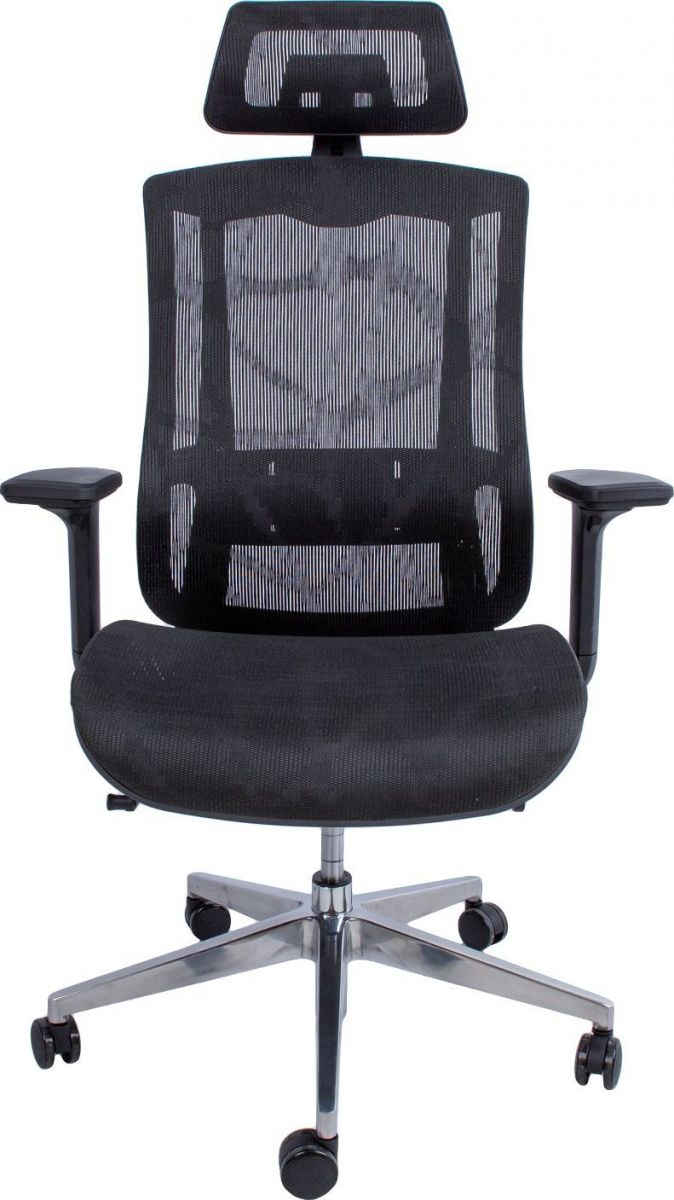 Office Chair Flex | size: Width: 70cm, Height: 126cm, Depth: 70cm | color: Black | image: 2 | variant: 1012374