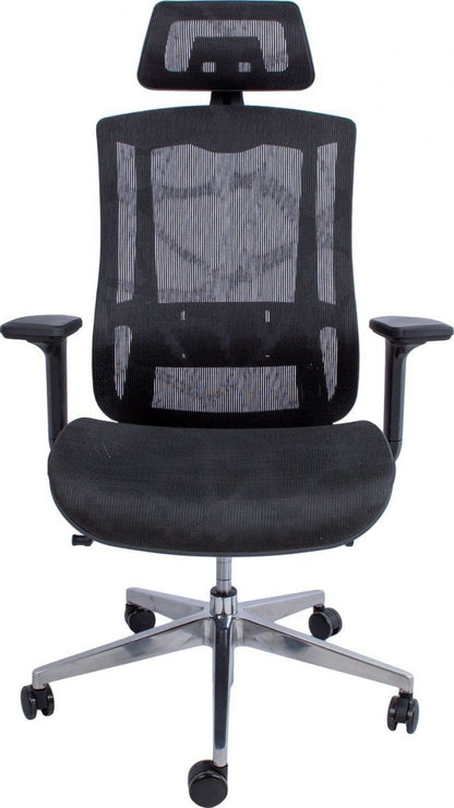 Office Chair Flex | size: Width: 70cm, Height: 126cm, Depth: 70cm | color: Black | image: 2 | variant: 1012374