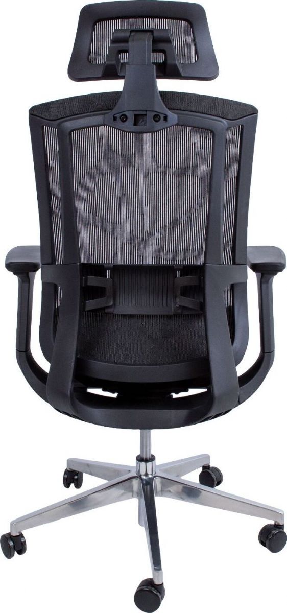 Office Chair Flex | size: Width: 70cm, Height: 126cm, Depth: 70cm | color: Black | image: 4 | variant: 1012374