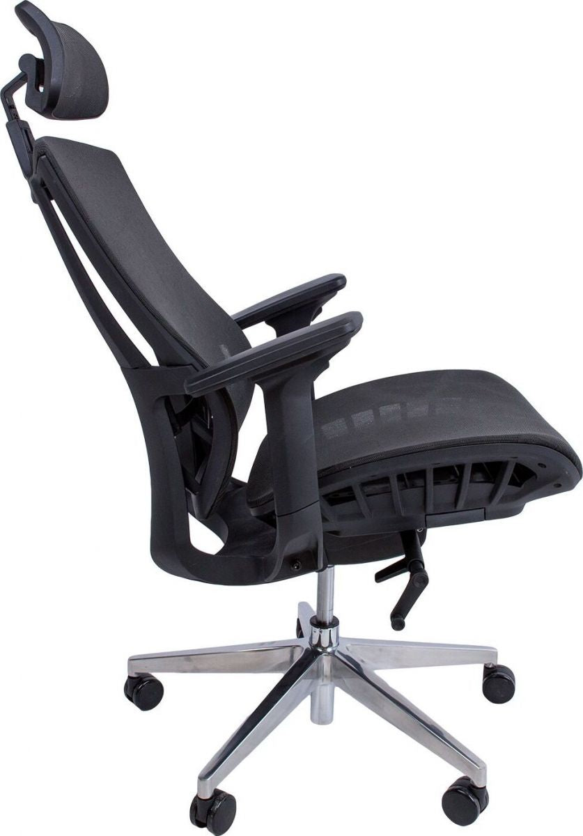 Office Chair Flex | size: Width: 70cm, Height: 126cm, Depth: 70cm | color: Black | image: 5 | variant: 1012374