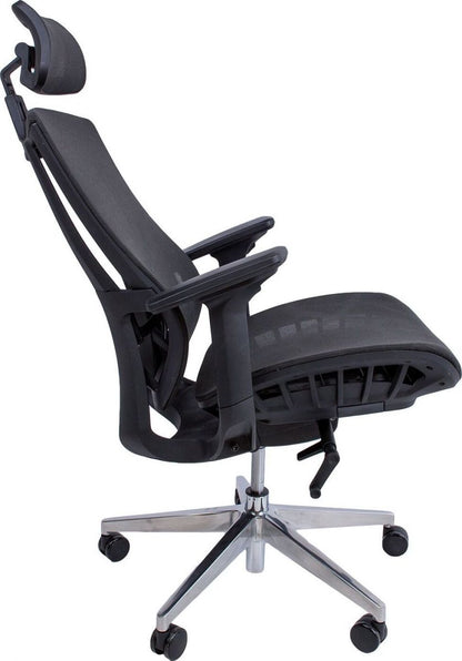 Office Chair Flex | size: Width: 70cm, Height: 126cm, Depth: 70cm | color: Black | image: 5 | variant: 1012374