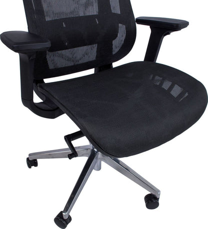 Office Chair Flex | size: Width: 70cm, Height: 126cm, Depth: 70cm | color: Black | image: 7 | variant: 1012374