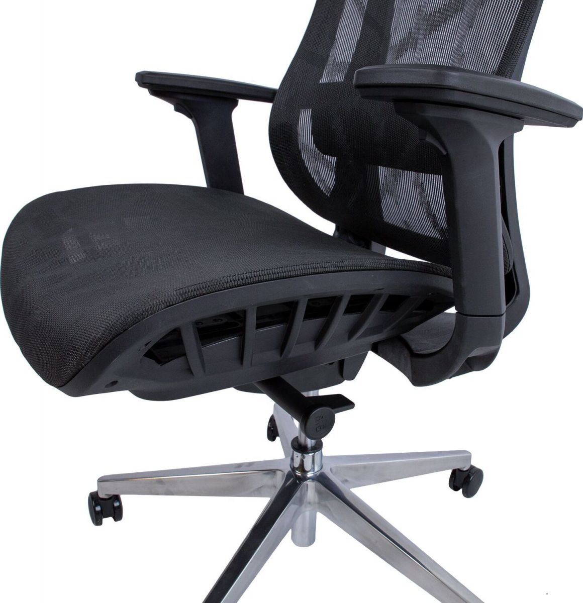 Office Chair Flex | size: Width: 70cm, Height: 126cm, Depth: 70cm | color: Black | image: 8 | variant: 1012374