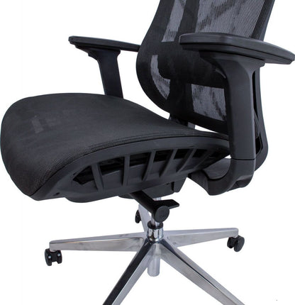 Office Chair Flex | size: Width: 70cm, Height: 126cm, Depth: 70cm | color: Black | image: 8 | variant: 1012374