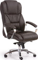 Office Chair Foster | size: Width: 68cm, Height: 118cm, Depth: 54cm | color: Brown | image: 1 | variant: 1005106