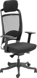 Office Chair Fulkrum | size: Width: 62cm, Height: 129cm, Depth: 70cm | color: Black/Grey | image: 1 | variant: 1005257