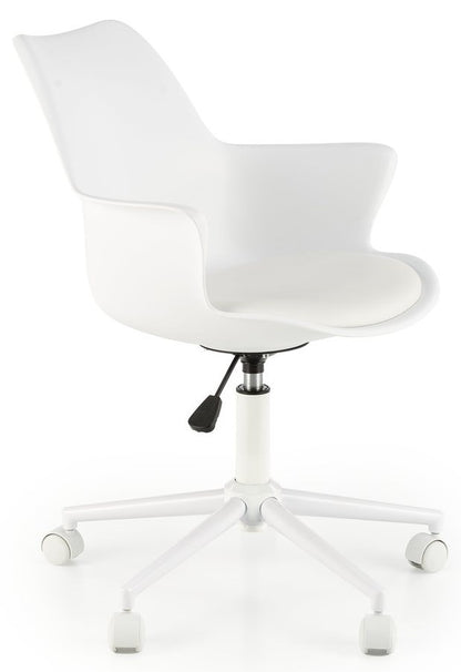Office Chair Gasly | size: Width: 62cm, Height: 80cm, Depth: 64cm | color: White | image: 1 | variant: 1005111