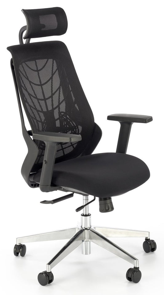Office Chair Geronimo | size: Width: 66cm, Height: 115cm, Depth: 67cm | color: Black | image: 1 | variant: 1014088