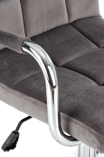 Office Chair Gonzo 4 | size: Width: 53cm, Height: 105cm, Depth: 60cm | color: Gray | image: 5 | variant: 1005120