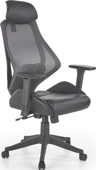 Office Chair Hasel | size: Width: 68cm, Height: 118cm, Depth: 78cm | color: Black | image: 1 | variant: 1011574