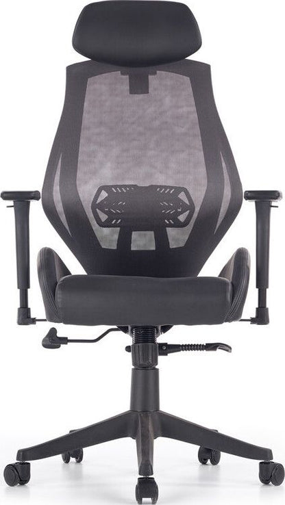 Office Chair Hasel | size: Width: 68cm, Height: 118cm, Depth: 78cm | color: Black | image: 4 | variant: 1011574