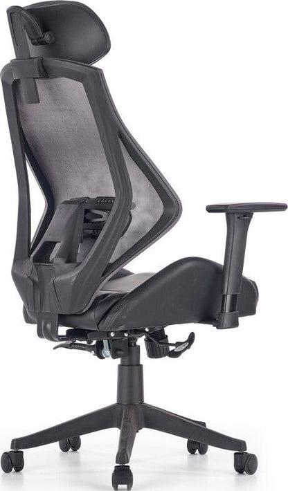 Office Chair Hasel | size: Width: 68cm, Height: 118cm, Depth: 78cm | color: Black | image: 5 | variant: 1011574