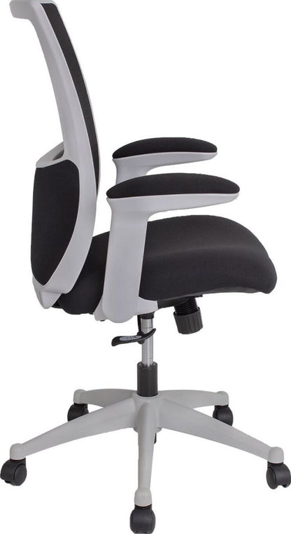 Office Chair Holywell | size: Width: 68cm, Height: 103-113cm, Depth: 58.5cm | color: Gray | image: 2 | variant: 1001192