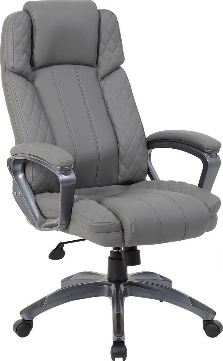 Office Chair Howard | size: Width: 66cm, Height: 116-123.5cm, Depth: 75.5cm | color: Gray | image: 1 | variant: 1005264