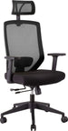 Office Chair Joy | size: Width: 64cm, Height: 115-125cm, Depth: 64cm | color: Black | image: 1 | variant: 1005267